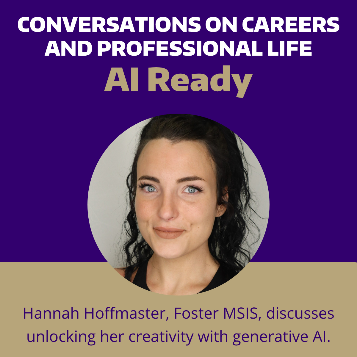 Podcast promotional image with headshot of Hannah Hoffmaster